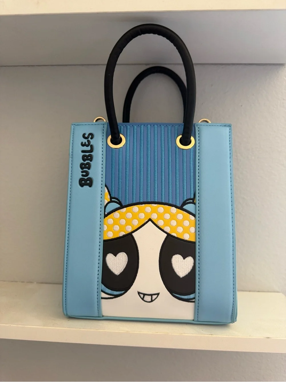 Fred Segal X Powerpuff Girls Bubbles Mini Tote Bag in Light Blue Retail: $180